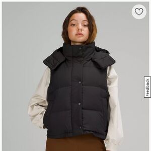 Lululemon Wunder Puff Cropped Vest: Black